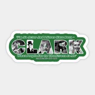 CLARK GABLE 1901 - 1960 Sticker